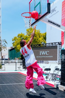 Lewis Hamilton em evento da IWC