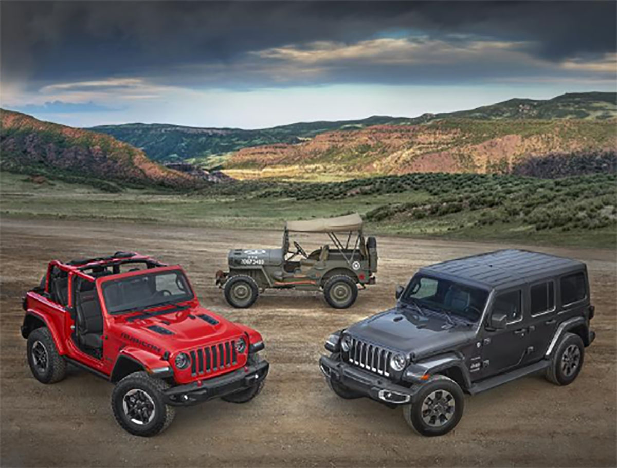 2018JeepWranglerRubicon1944JeepWillys OverlandMBand2018JeepWranglerSahara